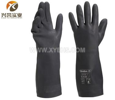 代尔塔201510氯丁橡胶高性能防化手套