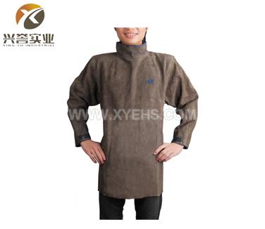 AP8002炭咖色长袖防护围裙