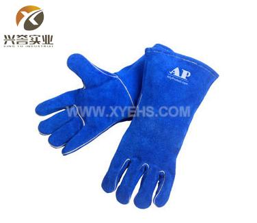 AP0160彩蓝色焊接手套
