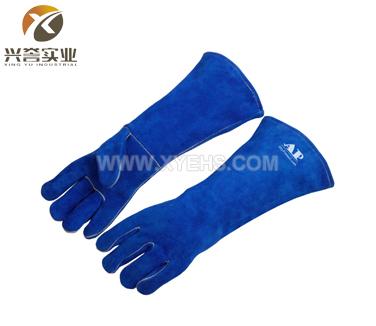 AP2054彩蓝色加长焊接手套