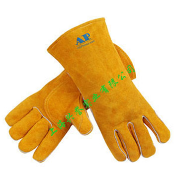 AP-0909金黄色焊接防护手套