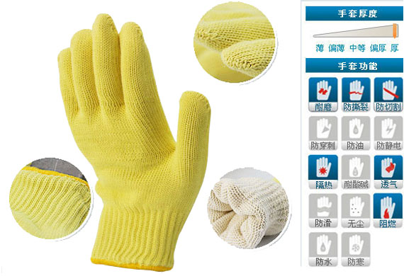 Kevlar®耐热防切割手套/烤箱用耐热手套