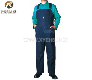 威特仕33-8177雄蜂王海军蓝吊带式焊接工作裤