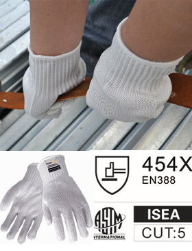 ST59104W食品用防切割包钢丝手套