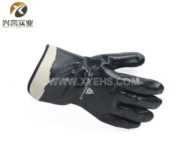 代尔塔201175 安全袖口重型丁腈全涂层手套
