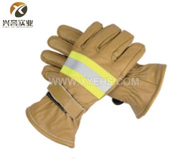 FG-007真皮材质抢险救援消防手套