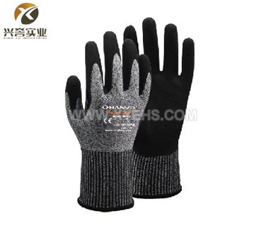 兴誉QNX330磨砂丁腈3级防割手套