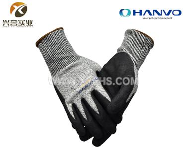 恒辉QNX330磨砂丁腈防割手套（三级防护）