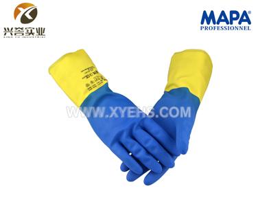MAPA 405 氯丁混合橡胶防化手套